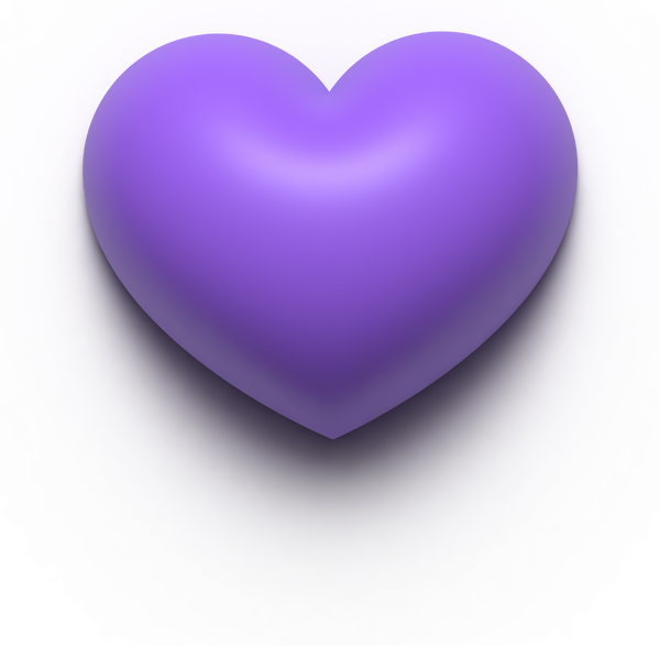 3d purple heart